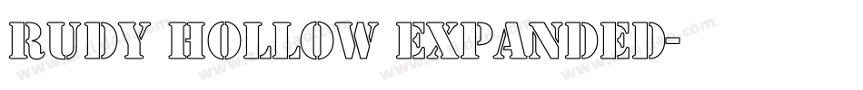 Rudy Hollow Expanded字体转换